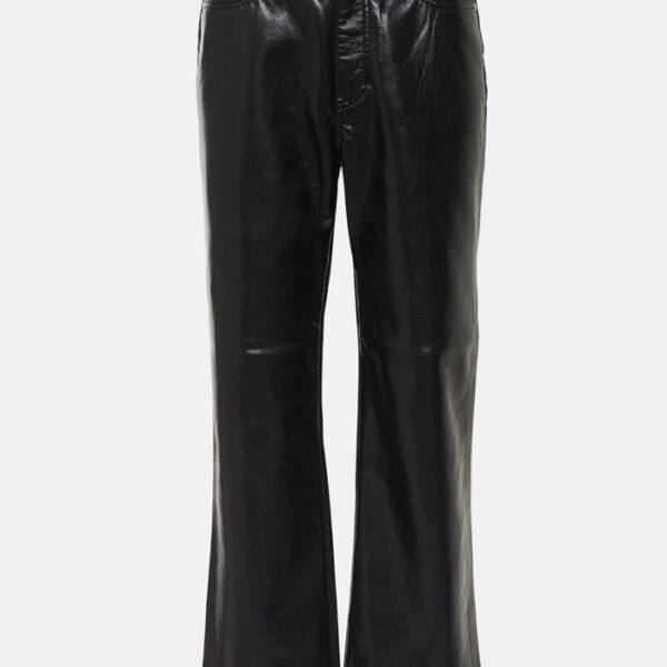 Leather-blend Pants