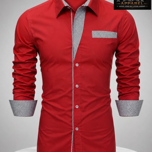 Men Regular Fit Solid Button Down Collar Casual Shirt