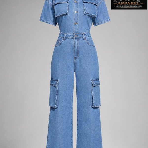 Casual Women Denim Bib Pants And Jumpsuit Fashionable
