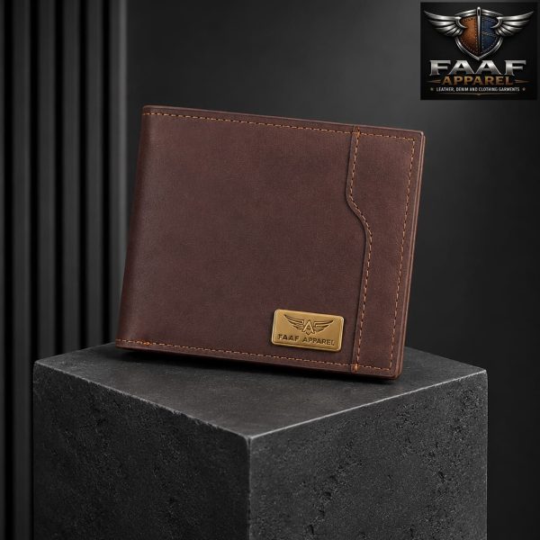 Genuine Leather Multi Fold Wallet