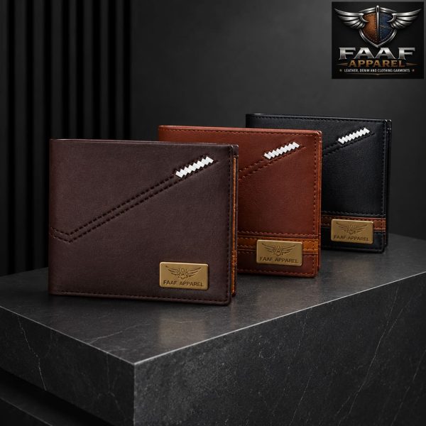 Men's Wallet Short Multi-card Coin Purse Bifold Fashion Casual Wallet PU Leather