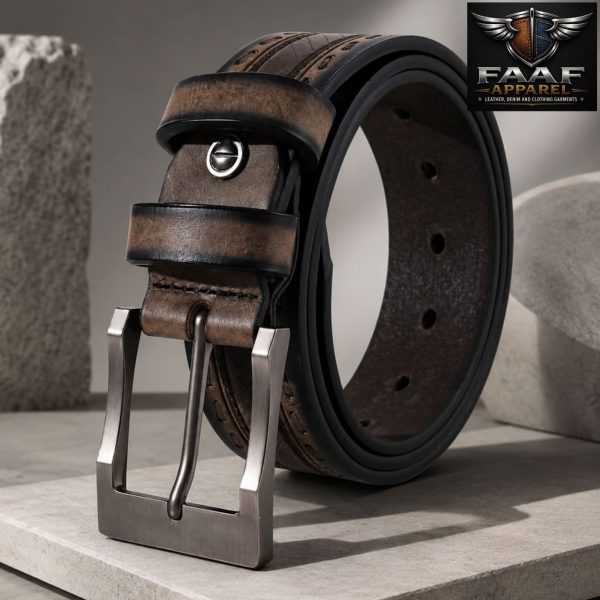 Men Square Buckle Belt