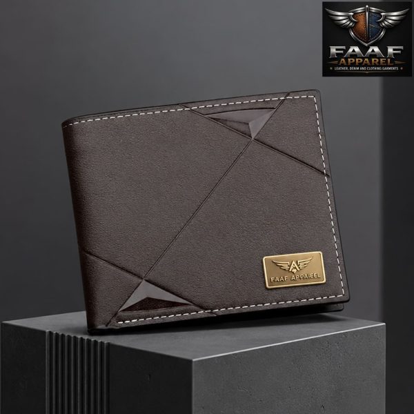 Men's Wallet Short Multi-card Coin Purse Bifold Fashion Casual Wallet PU Leather Youth Thin Two-fold Horizontal Wallet