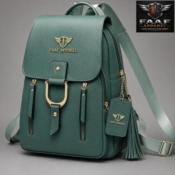 Women's Large Capacity Backpack Leather Bag
