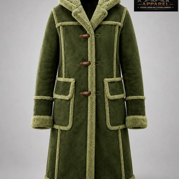 Jordan Craig Shearling Coat (Olive)