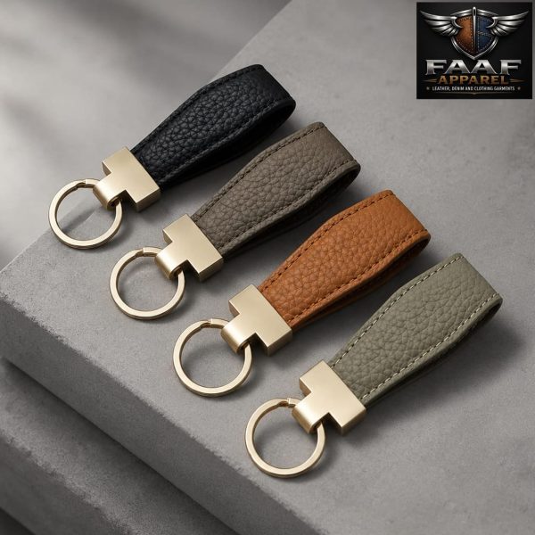 Promotional PU Leather Keychain Car Leather Keyring Manufacturer Custom Brand Logo Name Souvenir Key Chain