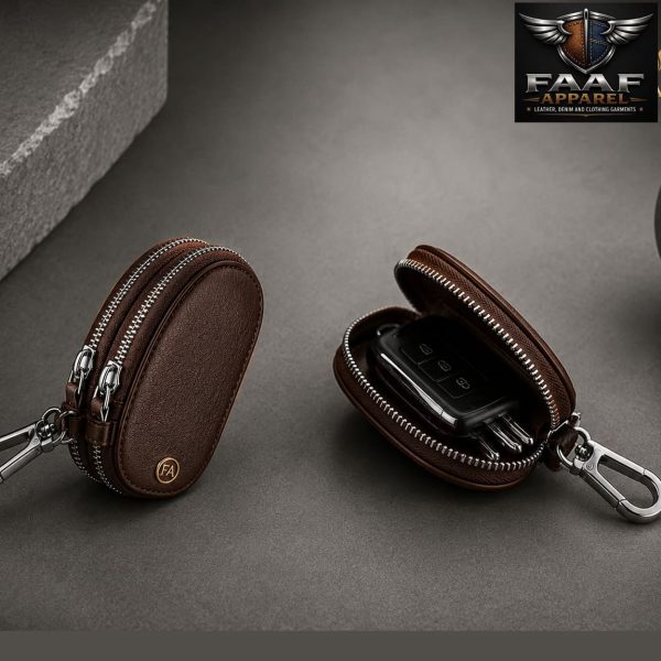 Leather Double Layer Car Key Bag Suitable for All Models