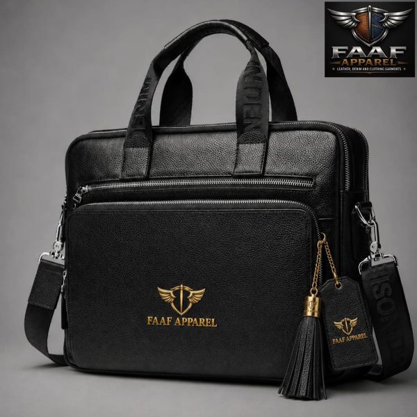 Laptop Briefcase 15.6 inches Mens Genuine Leather Shoulder Bag Messenger Handbag Crossbody Business Computer Case Satchel School Rucksack Laptop Bag
