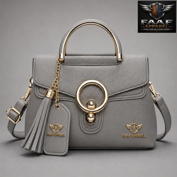 PU Leather Handbag Round Lock Design Shoulder Messenger Bag Casual Tote Lady Hand bags